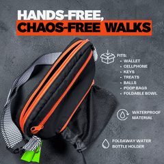 Dog Walking Sling Bag with Built-In Cooler Compartment - Hoddogs